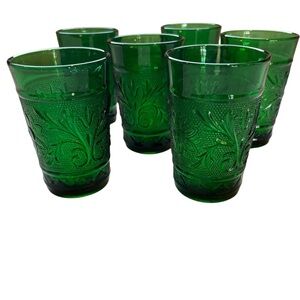 Forest Green Juice Glass Set